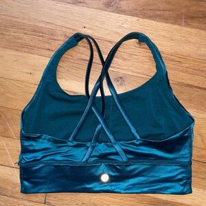 Lululemon energy longline bra, storm teal